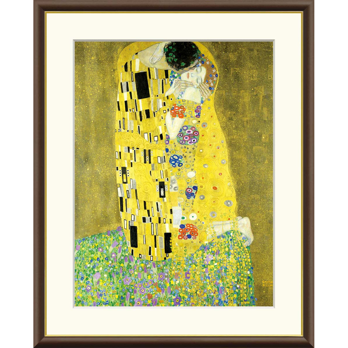 楽天市場】絵画 世界の名画 接吻 グスタフ・クリムト 額入り