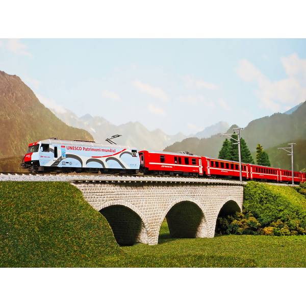 カトー アルプスの赤い客車 EWI 4両基本セット 10-1413 (鉄道模型