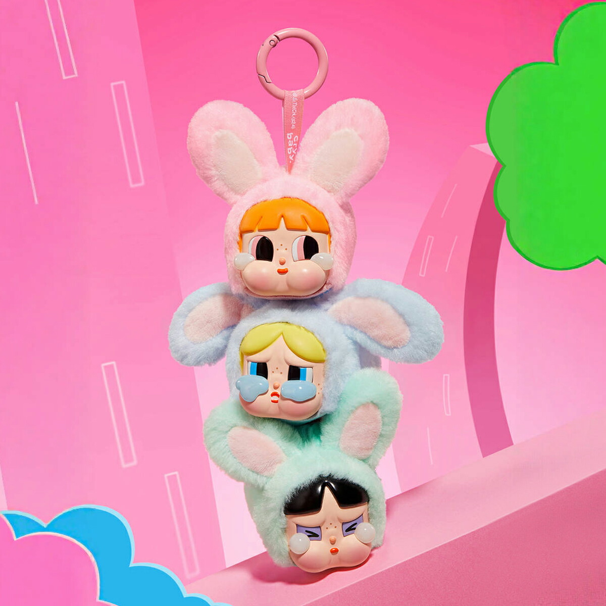 楽天市場】CRYBABY × パワーパフ ガールズ シリーズ ぬいぐるみ