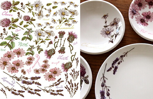 楽天市場】ポーセラーツ 転写紙 【白磁用】HERB ハーブ転写紙