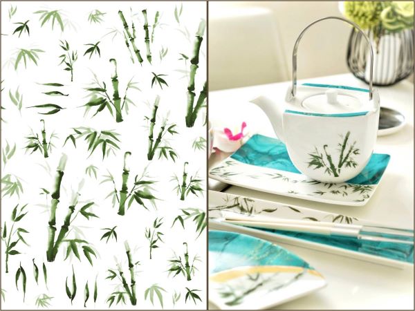 楽天市場】ポーセラーツ 転写紙 【白磁用・セット割】バンブー転写紙