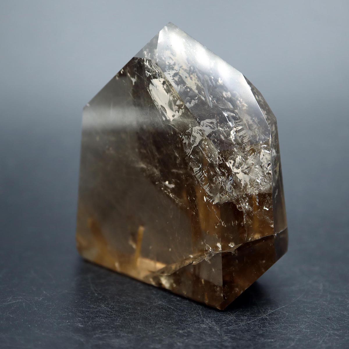 楽天市場】ゴールドルチルクォーツ ポリッシュ ポイント 置物 319g 虹