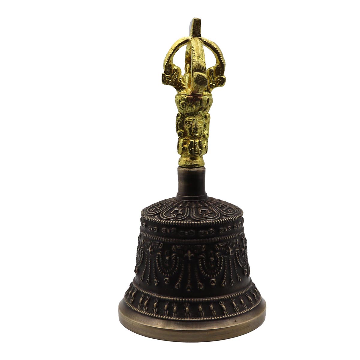 楽天市場】ネパール産 金剛鈴 12cmサイズ ハイクラス 7メタル仕様 五