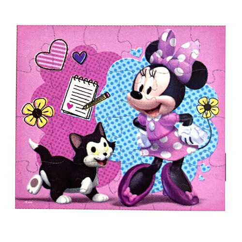 楽天市場】ミニー パズル 24ピース ( 横図案/ミニー＆キャット) 15371c