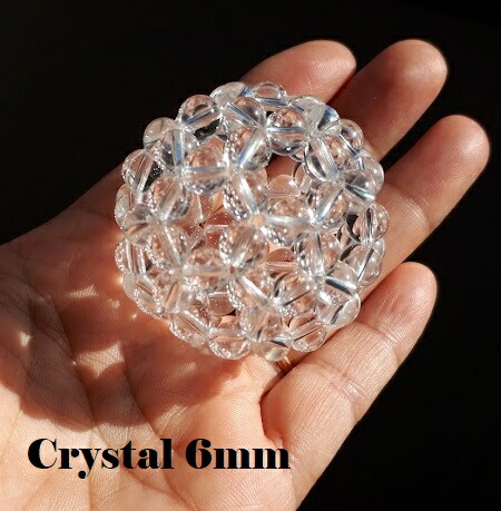 楽天市場】神聖幾何学 水晶フラーレン 6mm玉 ブラジル産天然水晶 浄化