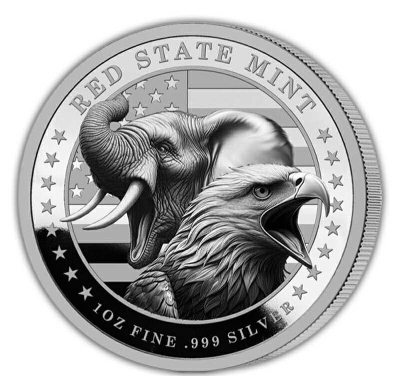 楽天市場】【限定499枚】 純銀コイン 「 トランプ レッドステート」 1