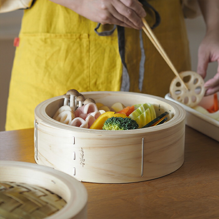 楽天市場】山一 ひのき中華せいろ のせ蓋 24cm 身＆蓋セット / 蒸し器