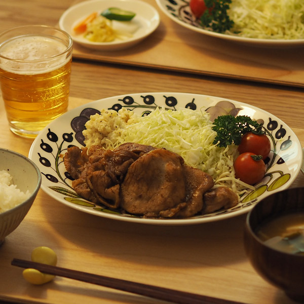 楽天市場】アラビア パープル パラティッシ オーバルプレート 22×25cm