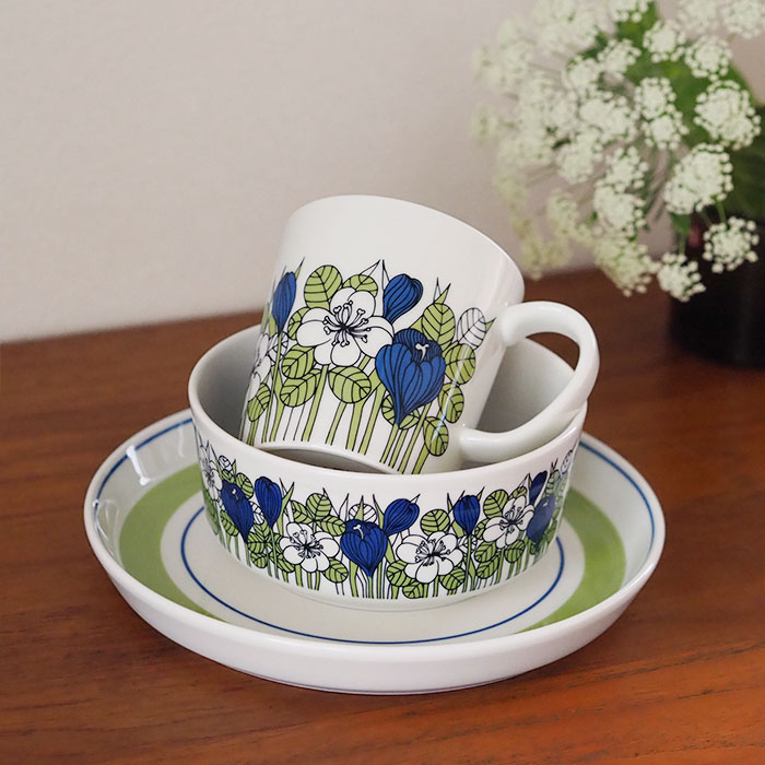 楽天市場】アラビア クロッカス ボウル 13cm グリーン / ARABIA Krokus