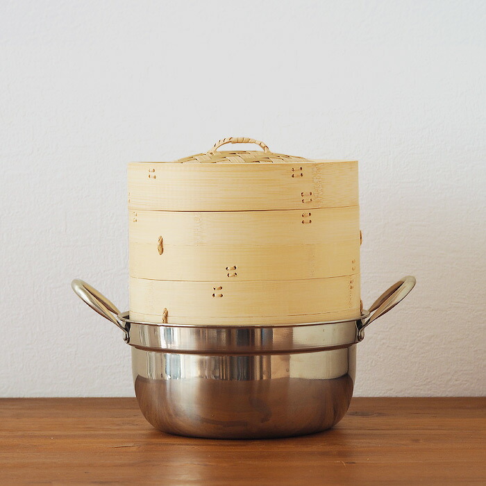 楽天市場】【25日限定クーポン対象】かごや 竹 中華せいろ 21cm 2段