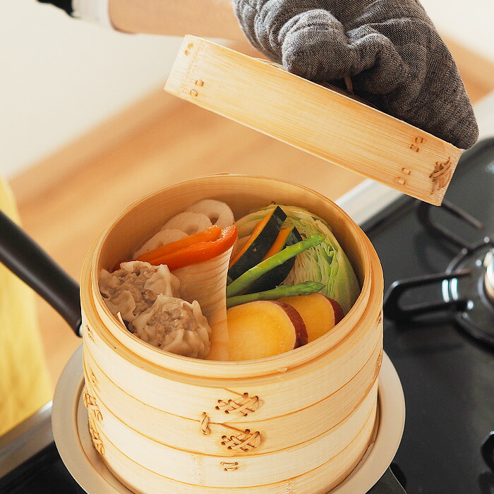 楽天市場】【25日限定クーポン対象】かごや 竹 中華せいろ 18cm 2段