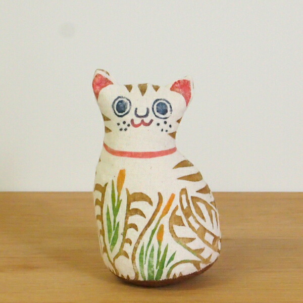 楽天市場】真工藝 木版手染めぬいぐるみ 陣屋福猫 子猫 / ぬいぐるみ