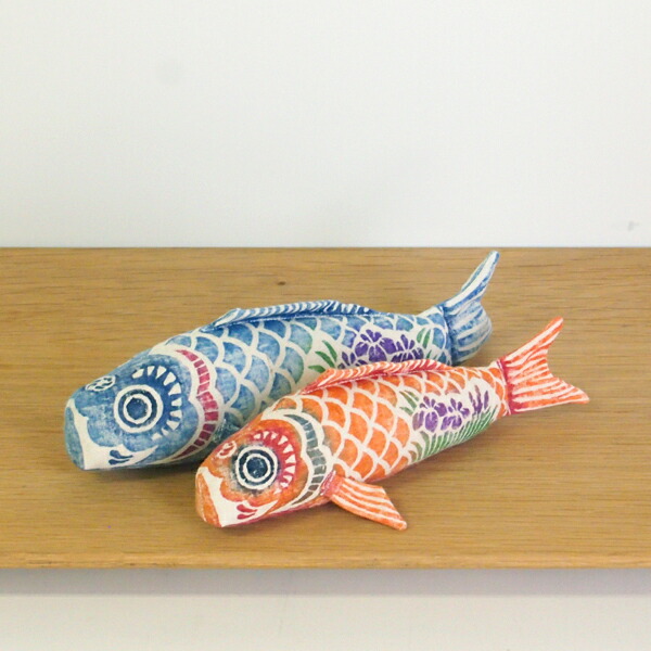 楽天市場】真工藝 木版手染めぬいぐるみ 鯉のぼりセット / 鯉のぼり 五