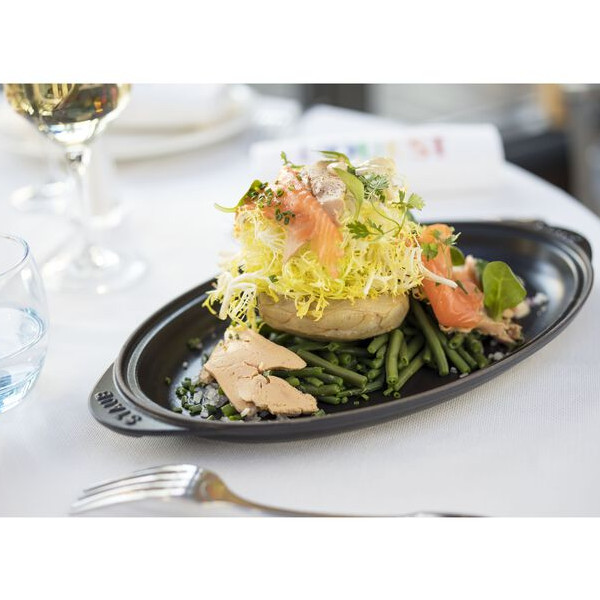 楽天市場】staub ストウブ フィッシュホットプレート 31cm IH対応 黒