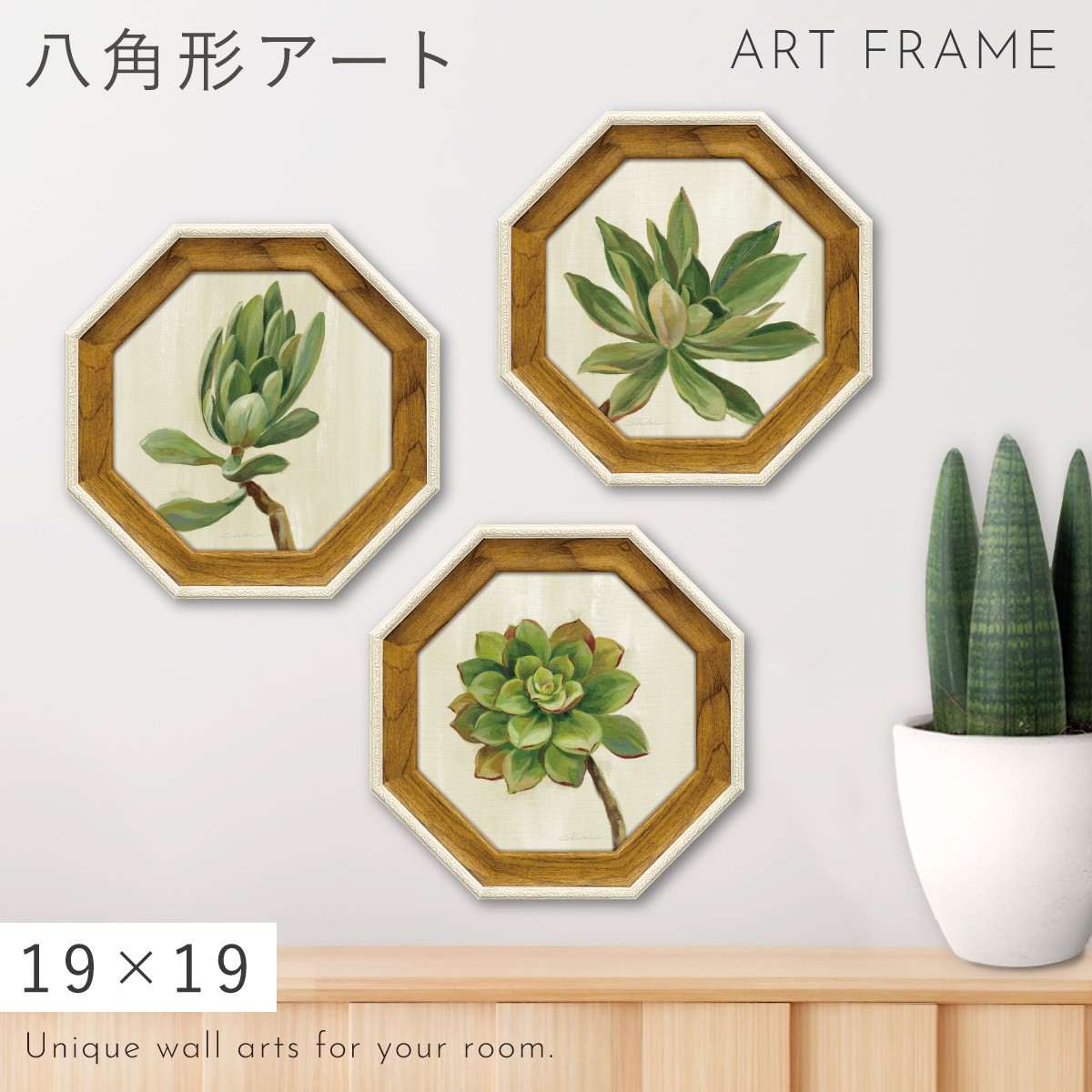 楽天市場】風水 開運 絵画 アートパネル 八角 観葉植物 グリーン 多肉