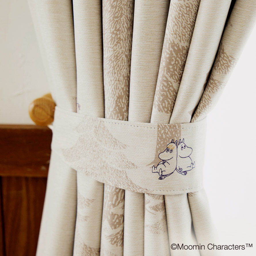 楽天市場】ムーミン カーテン 遮光 100×200cm 遮光カーテン 北欧