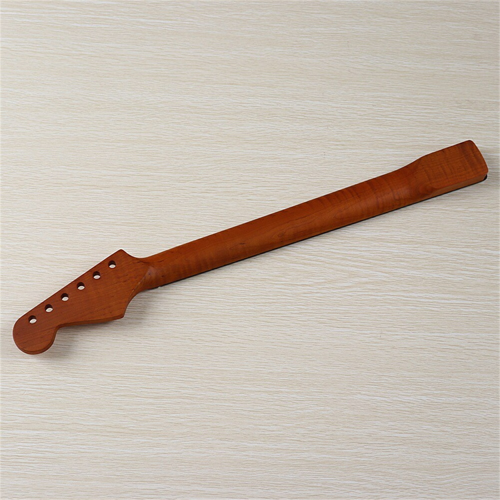 楽天市場】ギターネック トラ杢メイプル STタイプ用交換ネック