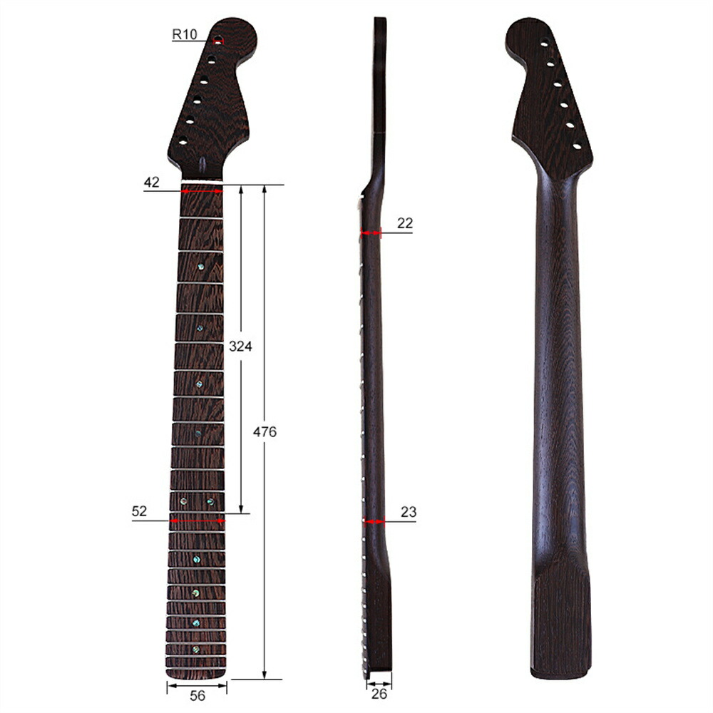 楽天市場】ギターネック STタイプ用交換ネック ストラトネック 22