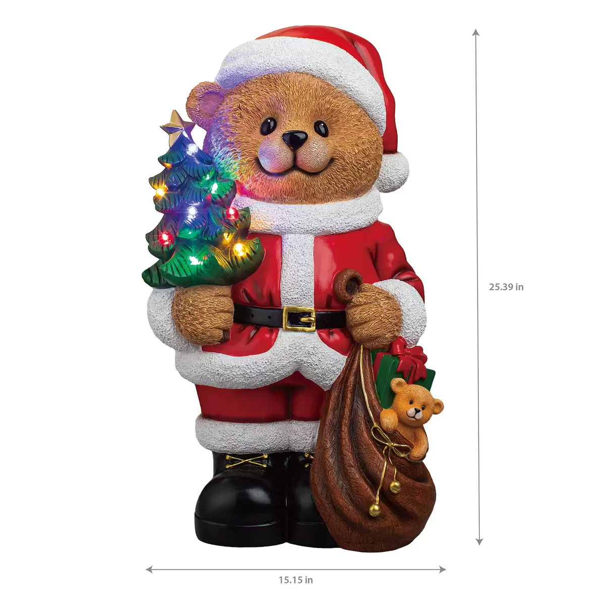 楽天市場】【送料無料】テディベアのグリーター サンタクロースのクマ