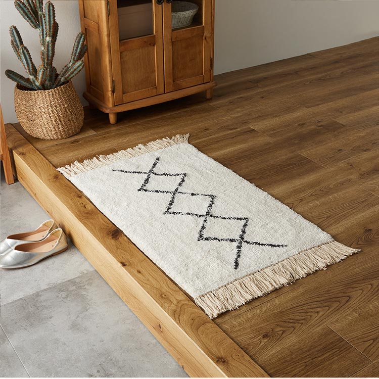 楽天市場】玄関マット マット 室内 屋内 ベニワレン 綿 コットン