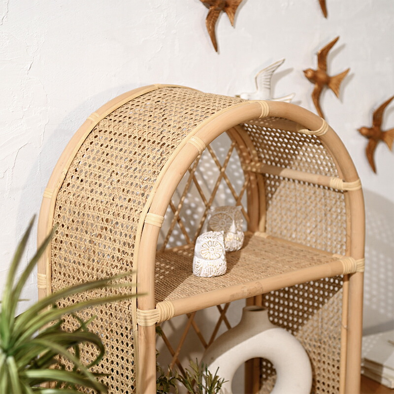 楽天市場】アジアン家具 ラタン チェスト オープンラックラック ラタン