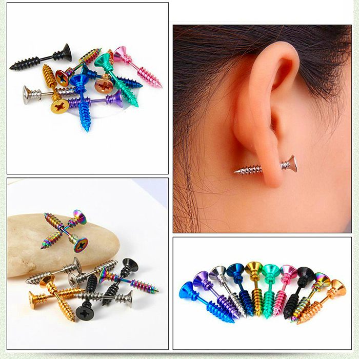 楽天市場】【ネジモチーフのちょっとやんちゃなピアス】 ネジピアス