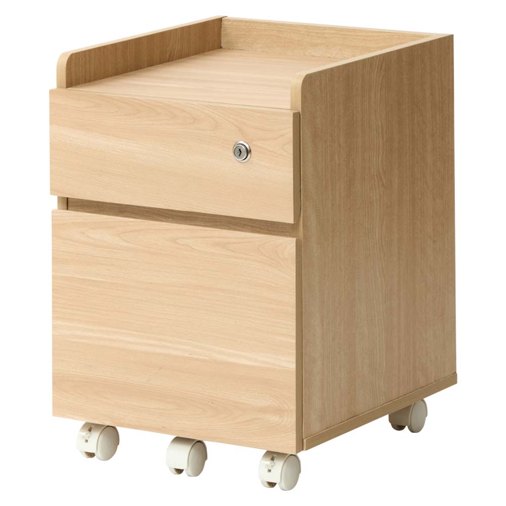 楽天市場】デスクワゴン キャスター付き サイドチェスト デスク