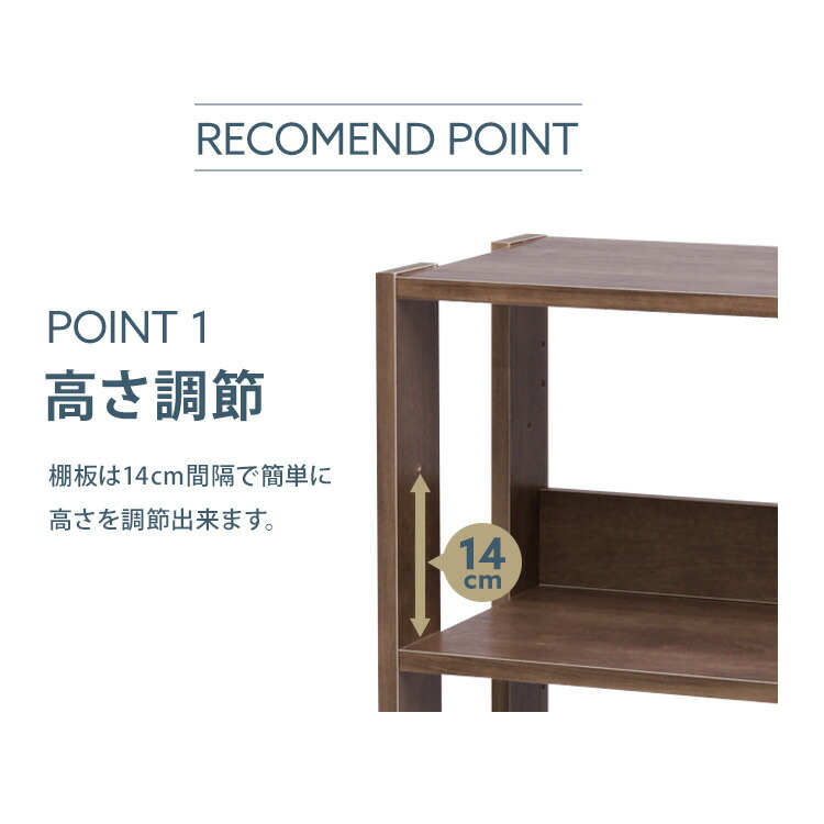 楽天市場】＼ﾎﾟｲﾝﾄ5倍☆23日迄／ラック 4段 木製 棚 収納棚 本棚 幅