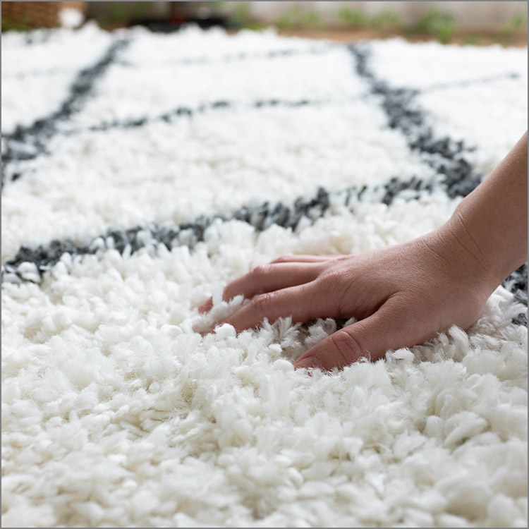 楽天市場】モロッカン ラグ 200×250 ベニワレン 風 ラグマット