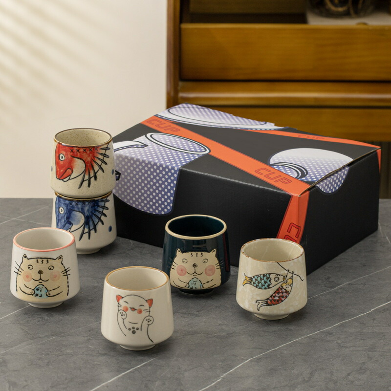 楽天市場】マグカップ 6個セット 陶器 食器セット 湯呑 カップ マルチ