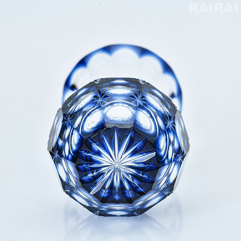 楽天市場】薩摩切子 花入れ 小 金赤 黄 藍 緑 創作 島津薩摩切子 薩摩