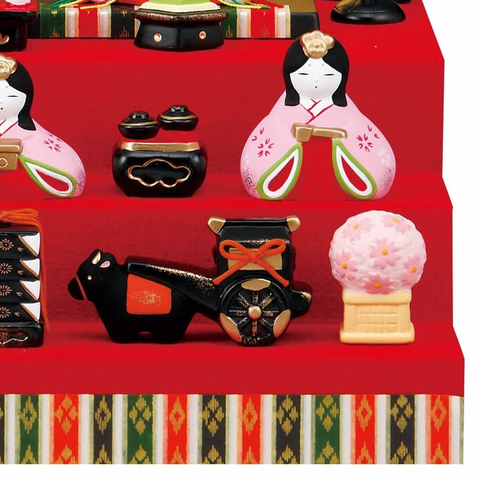 楽天市場】【錦彩 みやび段飾り雛（三段飾り・5人飾り）】立て名札