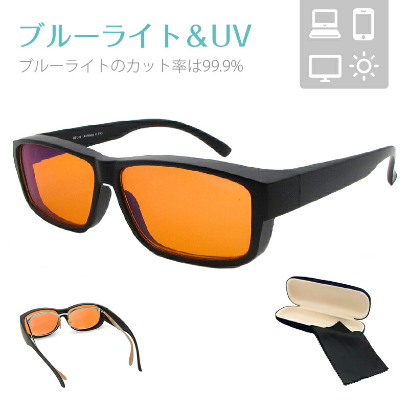 楽天市場】ブルーライトカット メガネ 度なし 99.9% 眼鏡 軽量 メンズ