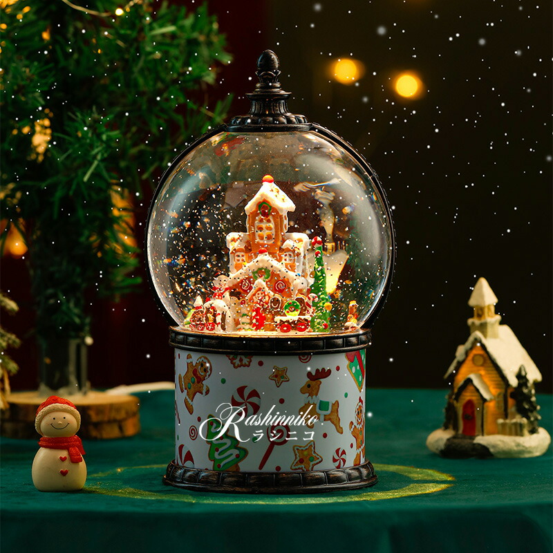 楽天市場】＼楽天1位！／スノードーム クリスマス オルゴール 高級 led