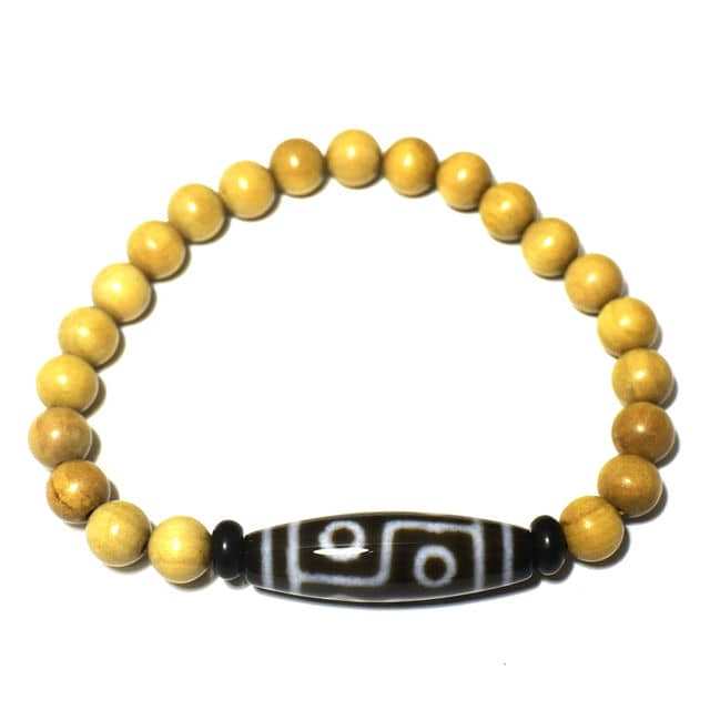 890 天珠　六字真言天珠　梵字　太極天珠　dzibeads　2個セット！ ◍[DZI]チベット天珠/ジービーズ | クリスタル・ワールド御徒町店