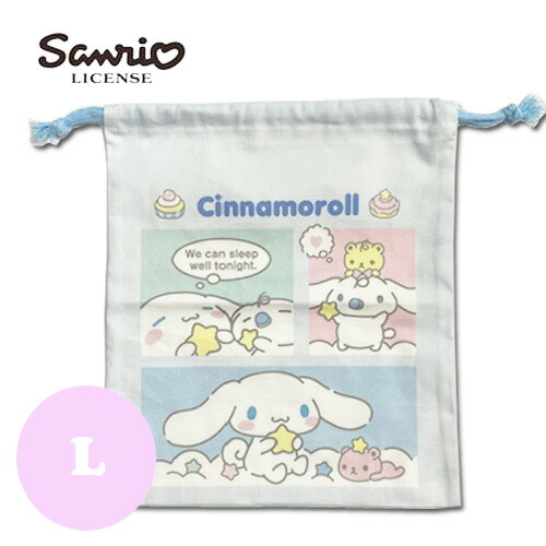 楽天市場】特価MS【SANRIO シナモロール 衣類 シューズ 巾着 L 日本製