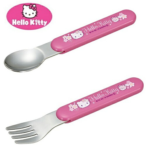 楽天市場】OK【ハローキティ スプーン フォーク セット さくら柄