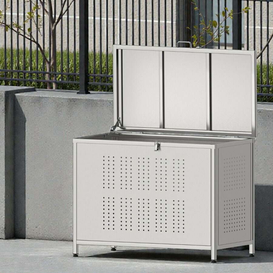 楽天市場】ゴミ箱 ステンレス 屋外 ダストボックス 大容量 大型 カラス