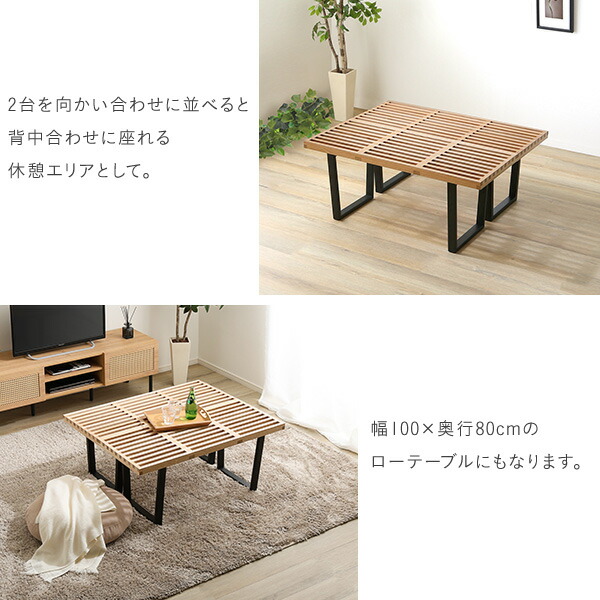 楽天市場】ネルソンベンチ 100cm幅 ネルソンベンチ リプロダクト