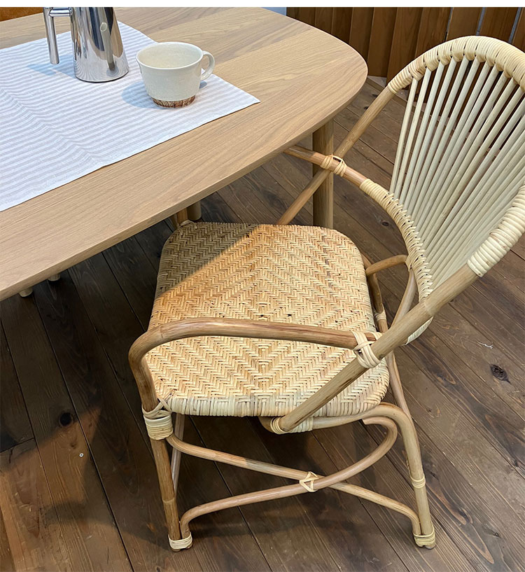 楽天市場】定番 ラタンチェア 1人掛け 完成品 1人用 1P チェア 椅子