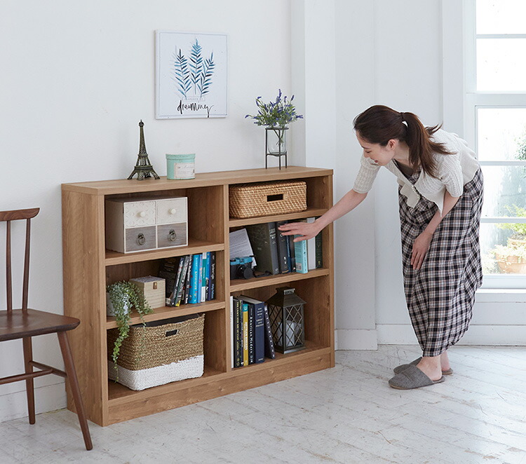 楽天市場】本棚 大容量 日本製 幅118 奥行30 高さ90cm 稼働棚 3cm