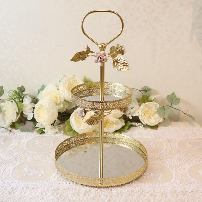 楽天市場】イタリア製 ヴィラリ 2段 ミラークッキースタンド ケーキ