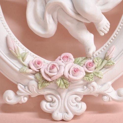 楽天市場】ローズエンジェル 壁飾りエレガント ローズ バラ ホワイト