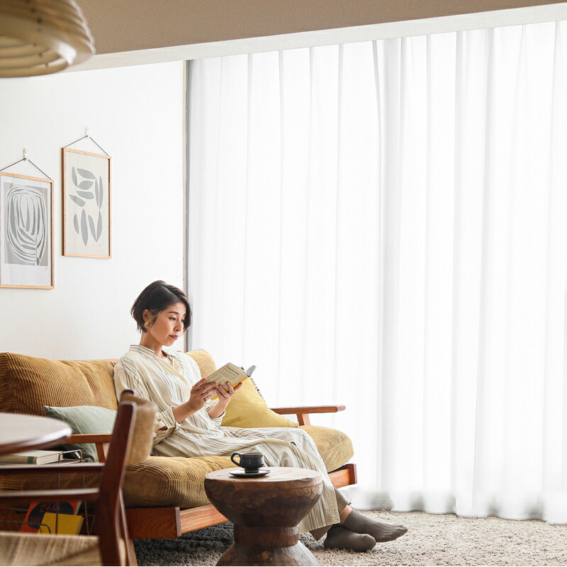 楽天市場】レースカーテン Sunny サニー UVカット99％ ホワイト 幅40