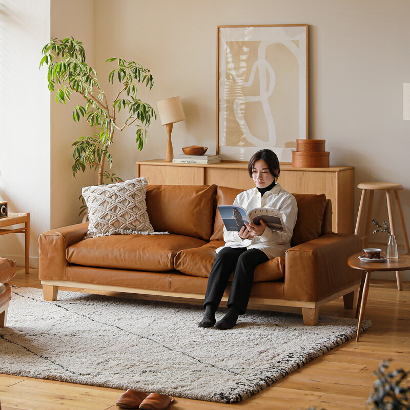 楽天市場】3人掛けソファー folk／NA 北欧 ナチュラル ファブリック