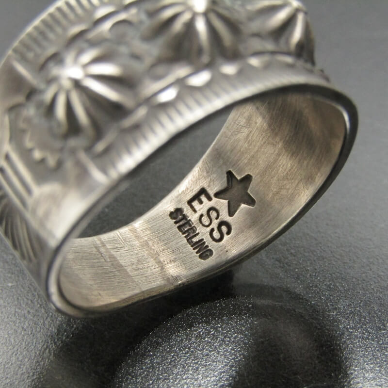 楽天市場】【中古】美品 Edison Sandy Smith ナバホ族 リング 3連