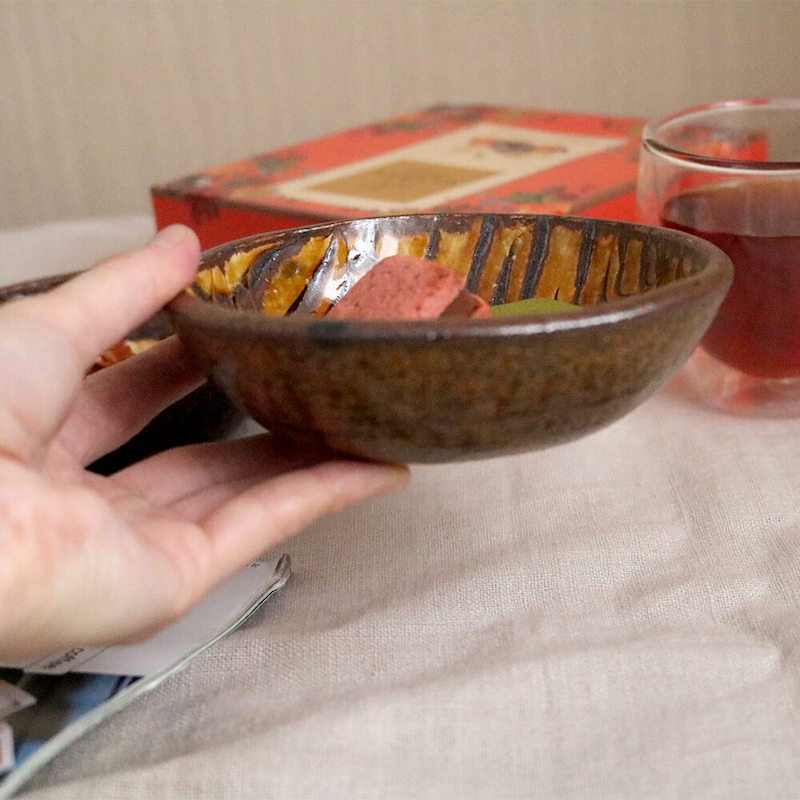 楽天市場】丸鉢 小代焼 スリップウェアの小鉢 ふもと窯 井上尚之 1枚