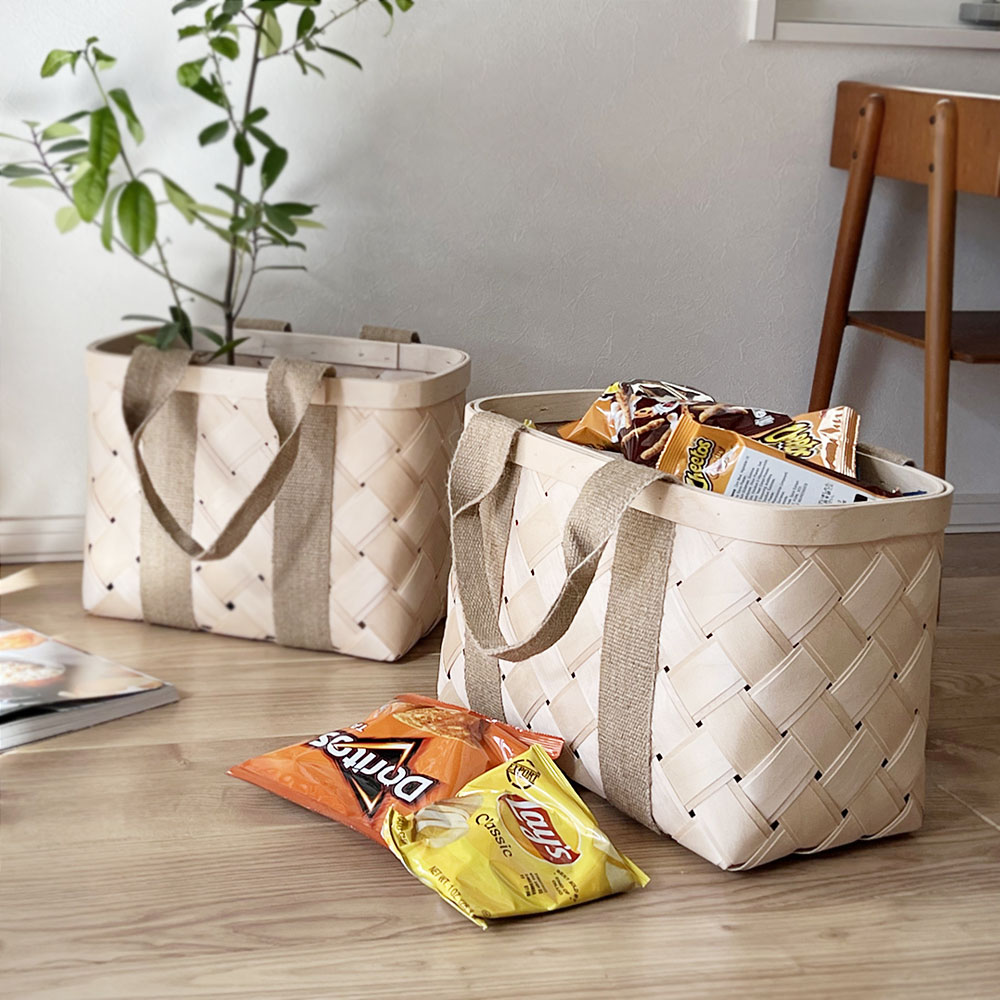 楽天市場】CINQ 白樺のかごバッグ L ( サンク 白樺 かごバッグ カゴ