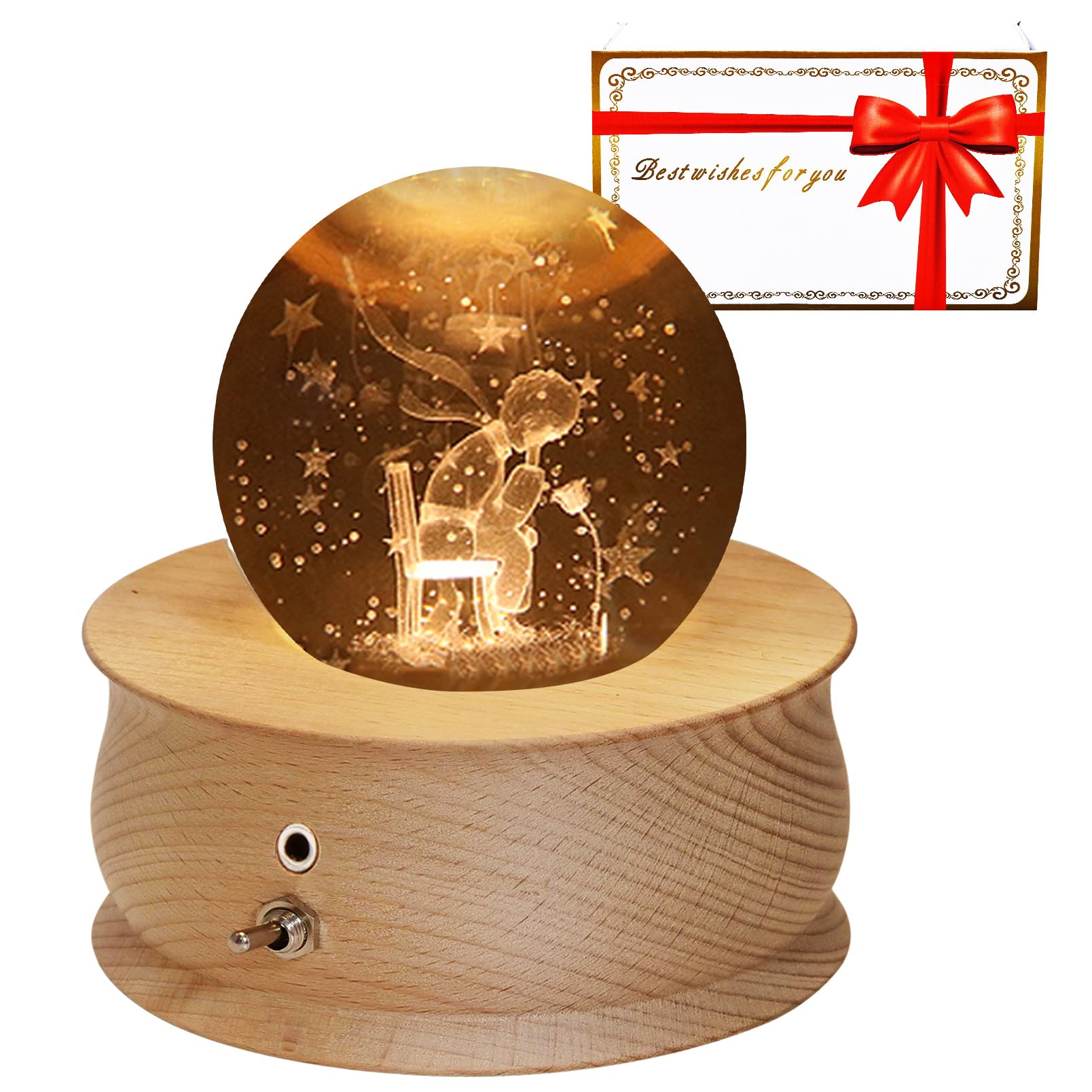 楽天市場】【2024最新正規品】オルゴール クリスタル ボール スノー