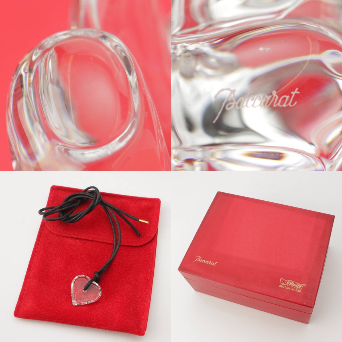 楽天市場】【シュタイフ】Steiff バカラ コラボ クリスタルペンダント